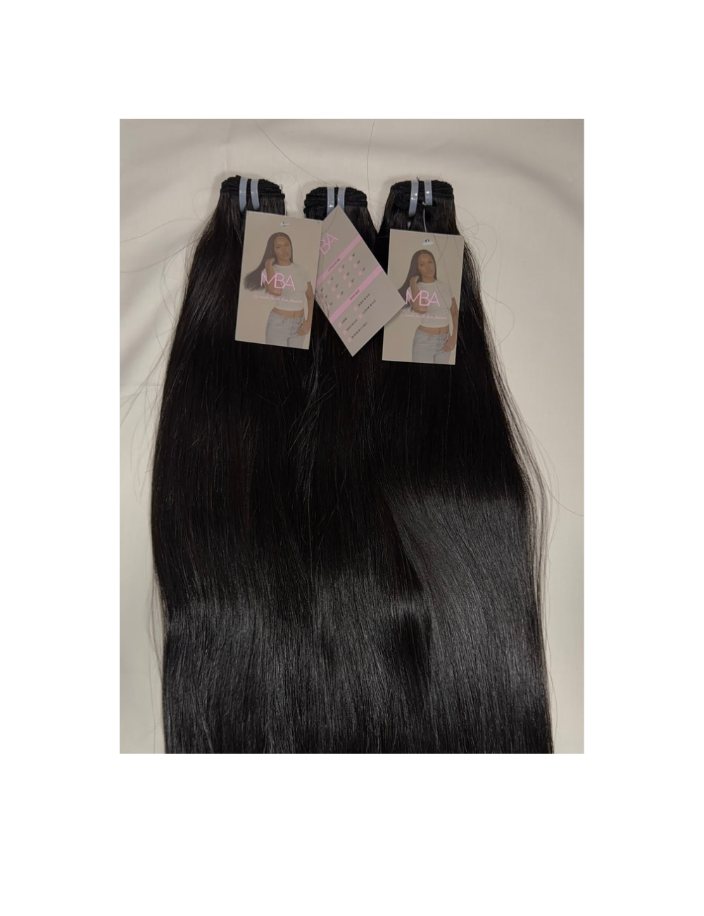 Lot de Virgin Hair Lisse - Cheveux 100% Humains (3 paquets)